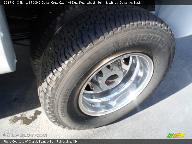 Summit White / Denali Jet Black 2015 GMC Sierra 3500HD Denali Crew Cab 4x4 Dual Rear Wheel