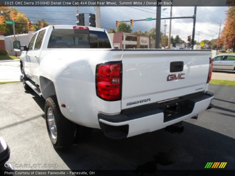 Summit White / Denali Jet Black 2015 GMC Sierra 3500HD Denali Crew Cab 4x4 Dual Rear Wheel