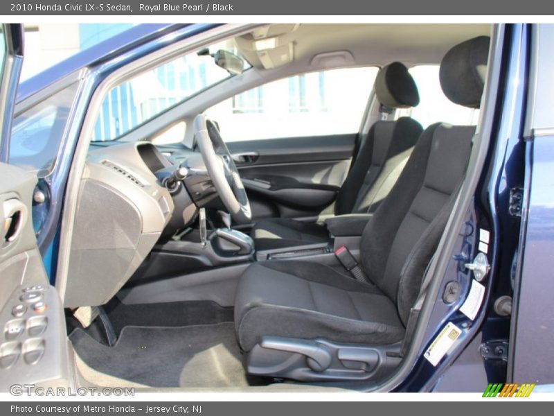 Royal Blue Pearl / Black 2010 Honda Civic LX-S Sedan