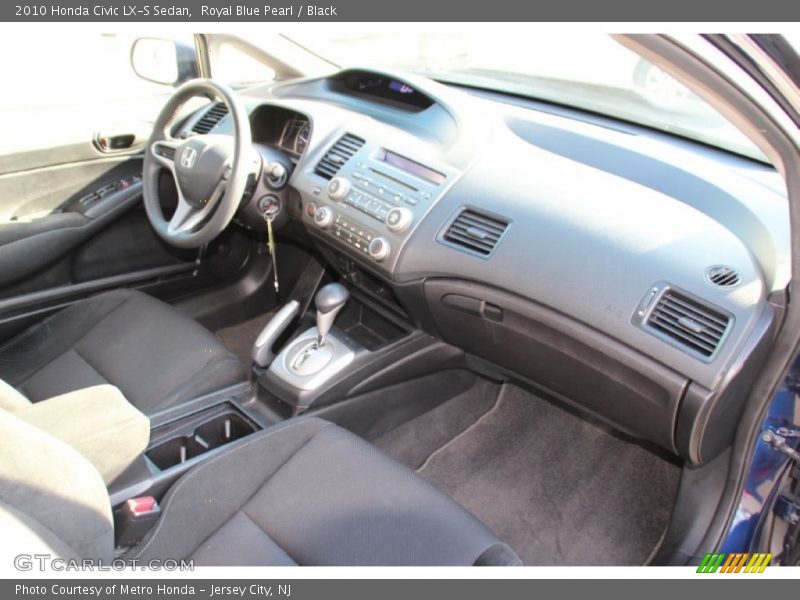 Royal Blue Pearl / Black 2010 Honda Civic LX-S Sedan