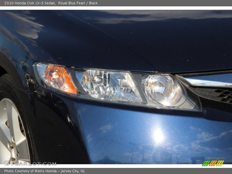 Royal Blue Pearl / Black 2010 Honda Civic LX-S Sedan
