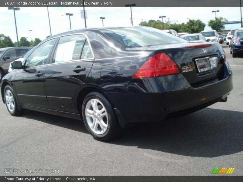 Nighthawk Black Pearl / Ivory 2007 Honda Accord SE Sedan