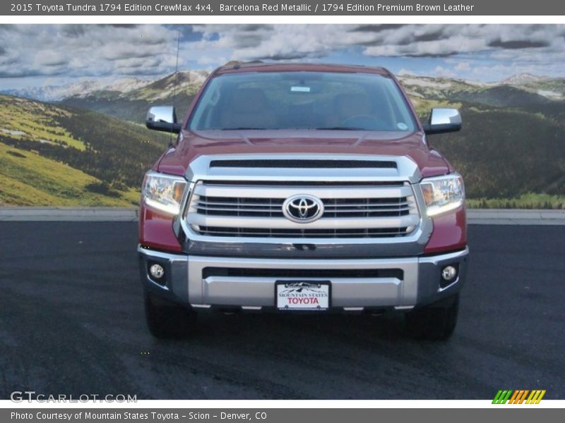 Barcelona Red Metallic / 1794 Edition Premium Brown Leather 2015 Toyota Tundra 1794 Edition CrewMax 4x4