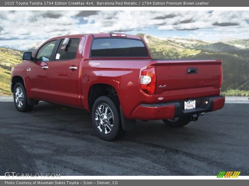 Barcelona Red Metallic / 1794 Edition Premium Brown Leather 2015 Toyota Tundra 1794 Edition CrewMax 4x4