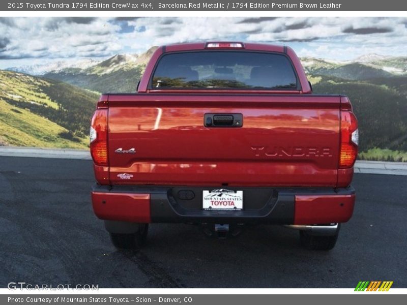 Barcelona Red Metallic / 1794 Edition Premium Brown Leather 2015 Toyota Tundra 1794 Edition CrewMax 4x4
