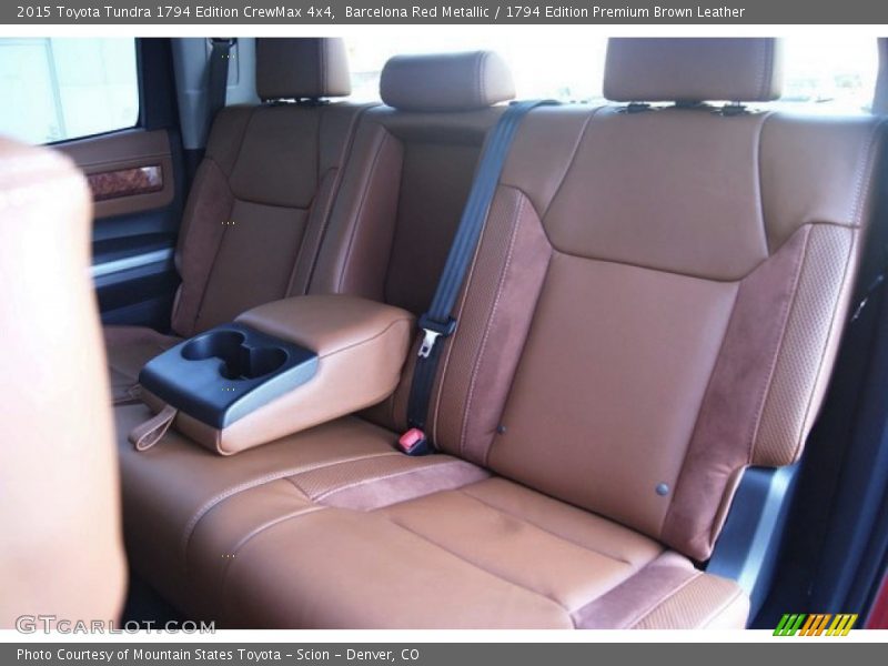 Rear Seat of 2015 Tundra 1794 Edition CrewMax 4x4