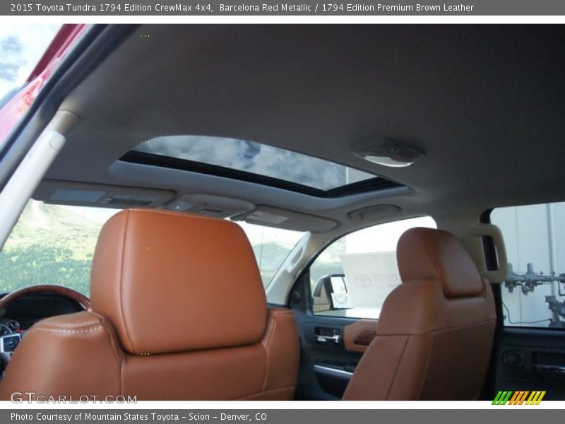 Barcelona Red Metallic / 1794 Edition Premium Brown Leather 2015 Toyota Tundra 1794 Edition CrewMax 4x4