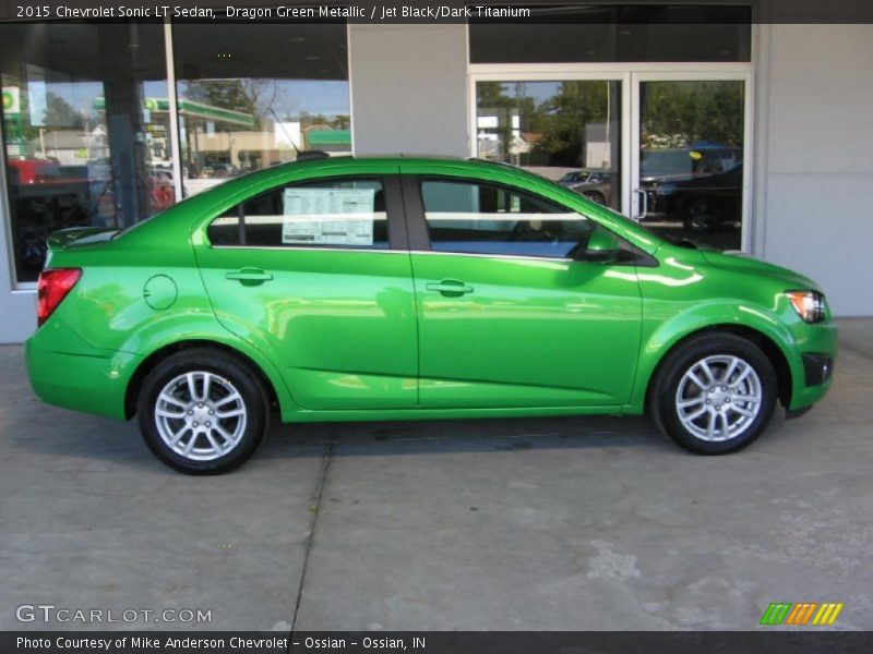  2015 Sonic LT Sedan Dragon Green Metallic