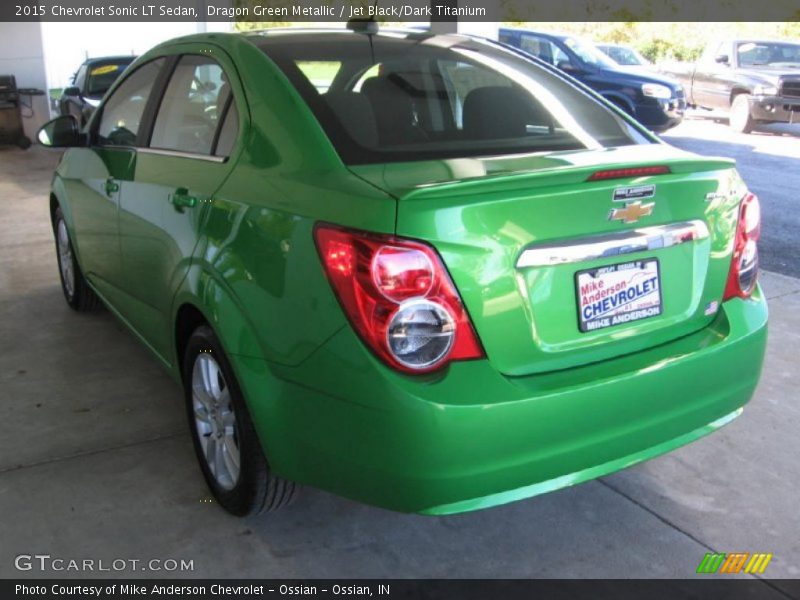 Dragon Green Metallic / Jet Black/Dark Titanium 2015 Chevrolet Sonic LT Sedan