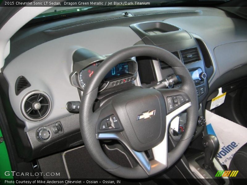 Dragon Green Metallic / Jet Black/Dark Titanium 2015 Chevrolet Sonic LT Sedan
