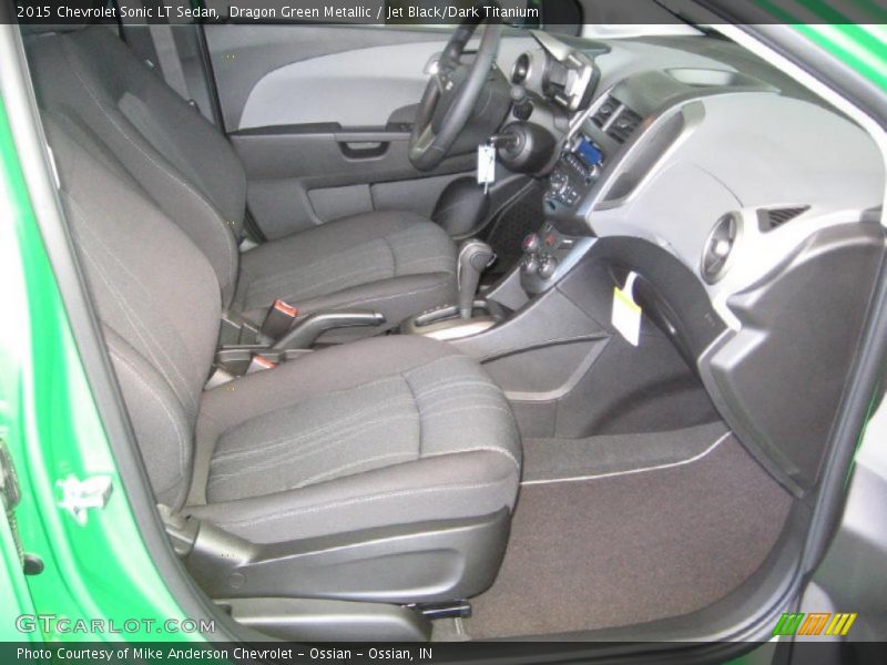Dragon Green Metallic / Jet Black/Dark Titanium 2015 Chevrolet Sonic LT Sedan