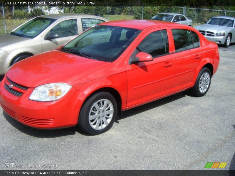 Victory Red / Gray 2010 Chevrolet Cobalt LT Sedan
