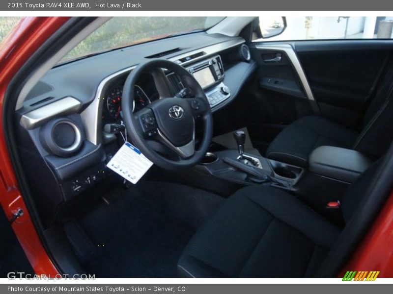 Hot Lava / Black 2015 Toyota RAV4 XLE AWD