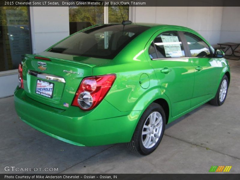 Dragon Green Metallic / Jet Black/Dark Titanium 2015 Chevrolet Sonic LT Sedan