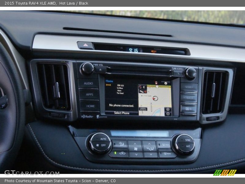 Hot Lava / Black 2015 Toyota RAV4 XLE AWD