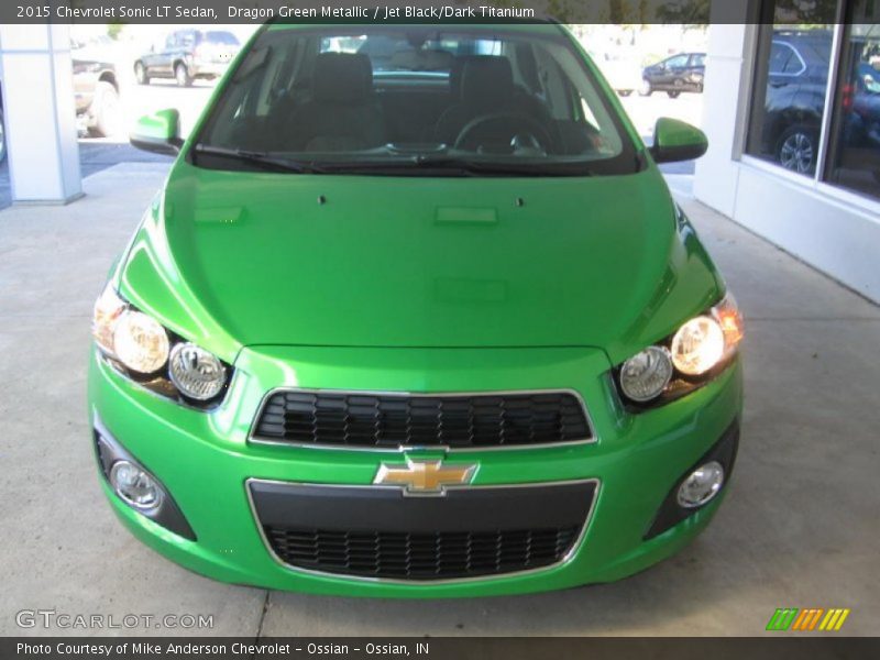 Dragon Green Metallic / Jet Black/Dark Titanium 2015 Chevrolet Sonic LT Sedan