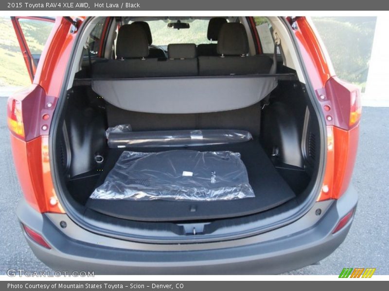 Hot Lava / Black 2015 Toyota RAV4 XLE AWD