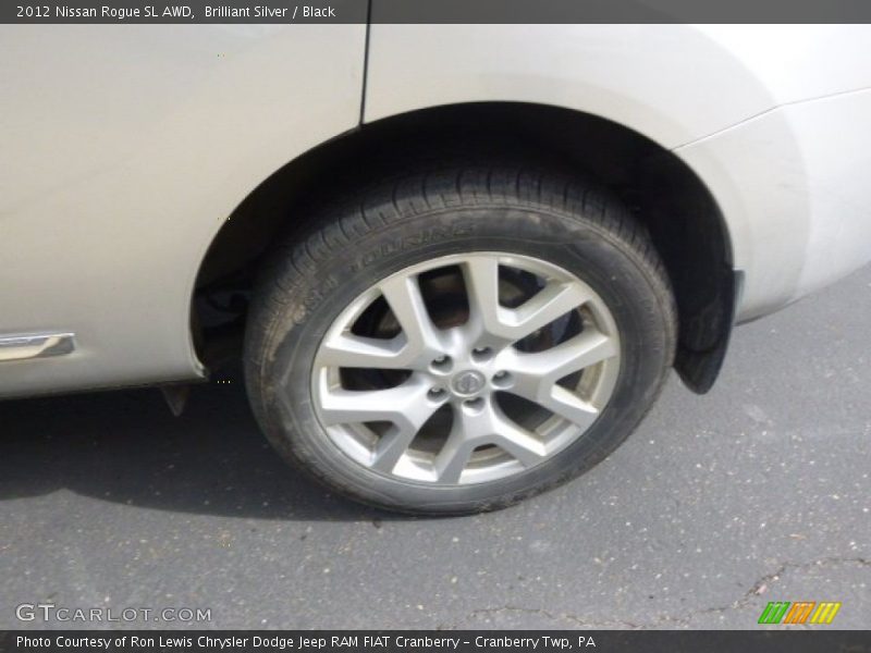 Brilliant Silver / Black 2012 Nissan Rogue SL AWD