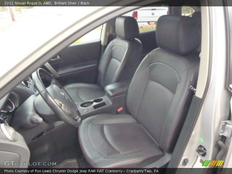 Brilliant Silver / Black 2012 Nissan Rogue SL AWD