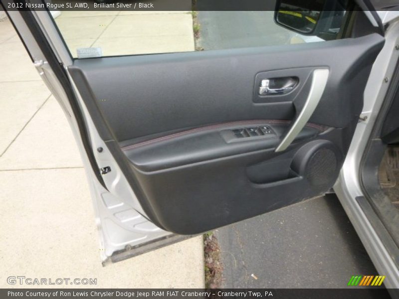 Brilliant Silver / Black 2012 Nissan Rogue SL AWD