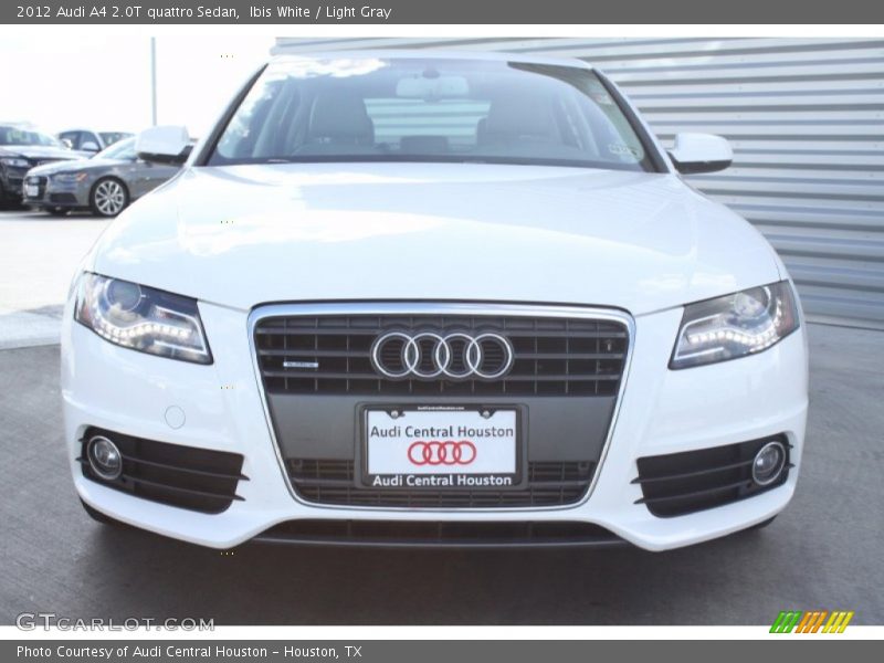 Ibis White / Light Gray 2012 Audi A4 2.0T quattro Sedan