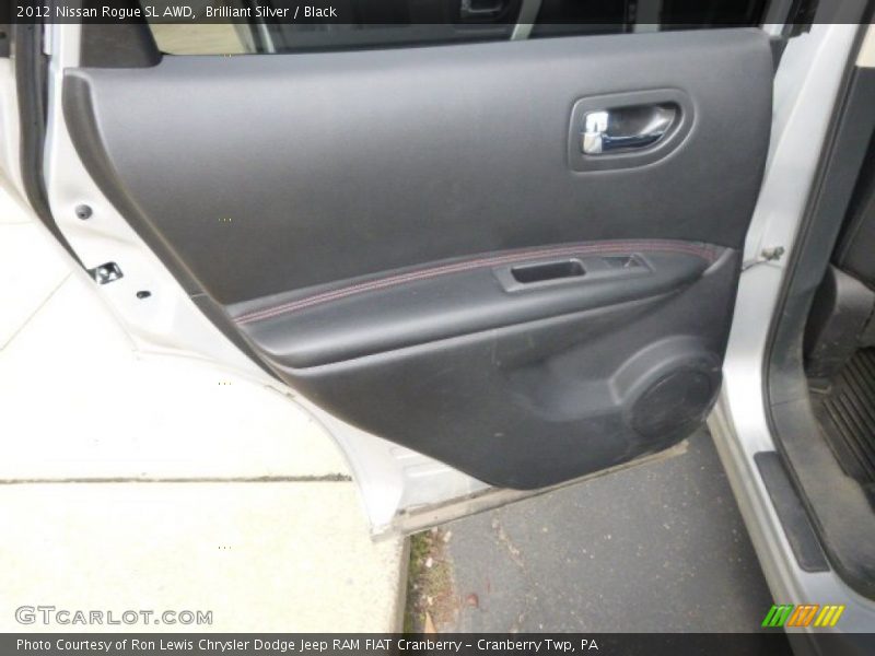Brilliant Silver / Black 2012 Nissan Rogue SL AWD