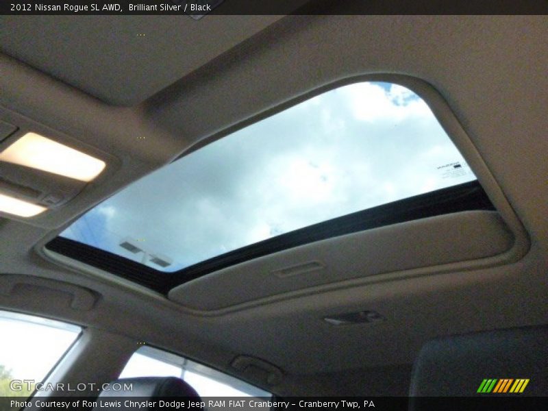 Brilliant Silver / Black 2012 Nissan Rogue SL AWD