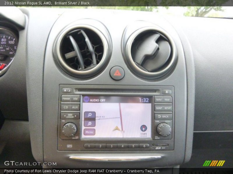 Brilliant Silver / Black 2012 Nissan Rogue SL AWD