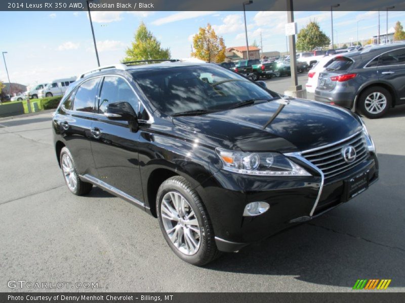 Obsidian Black / Black 2014 Lexus RX 350 AWD