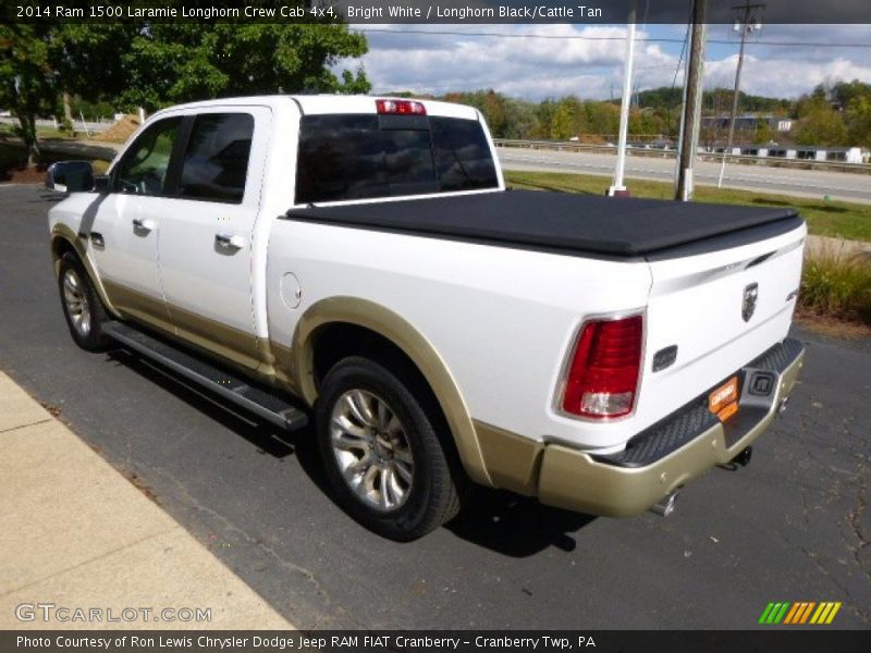 Bright White / Longhorn Black/Cattle Tan 2014 Ram 1500 Laramie Longhorn Crew Cab 4x4