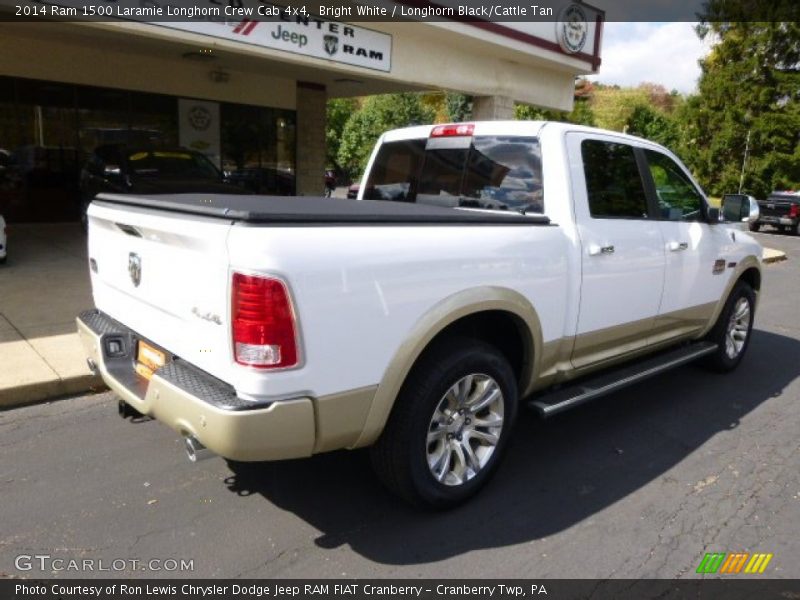 Bright White / Longhorn Black/Cattle Tan 2014 Ram 1500 Laramie Longhorn Crew Cab 4x4
