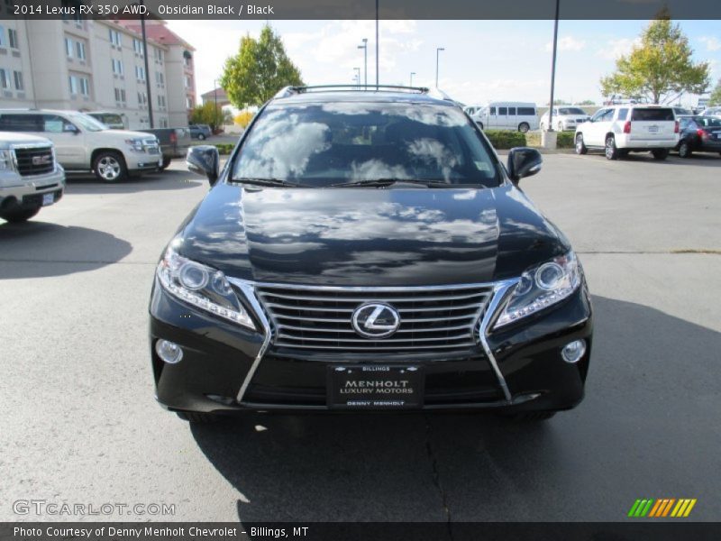Obsidian Black / Black 2014 Lexus RX 350 AWD