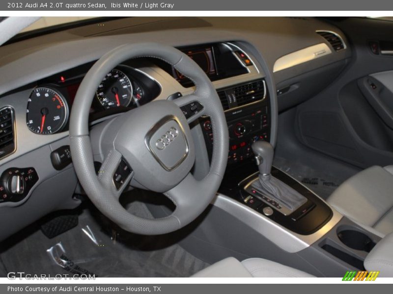 Ibis White / Light Gray 2012 Audi A4 2.0T quattro Sedan