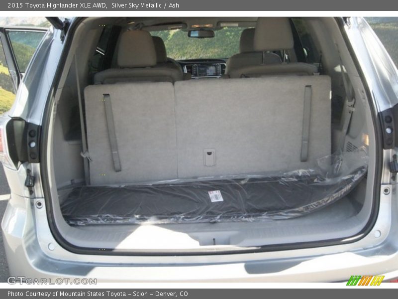 Silver Sky Metallic / Ash 2015 Toyota Highlander XLE AWD