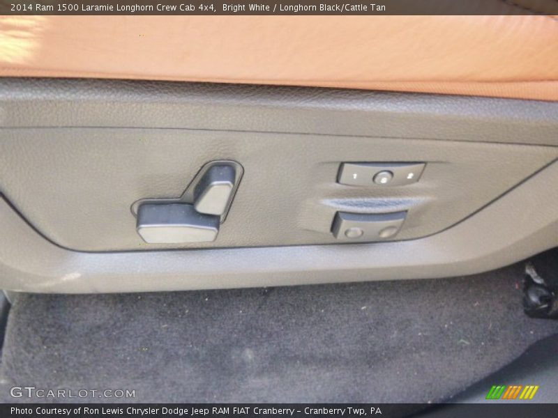 Bright White / Longhorn Black/Cattle Tan 2014 Ram 1500 Laramie Longhorn Crew Cab 4x4