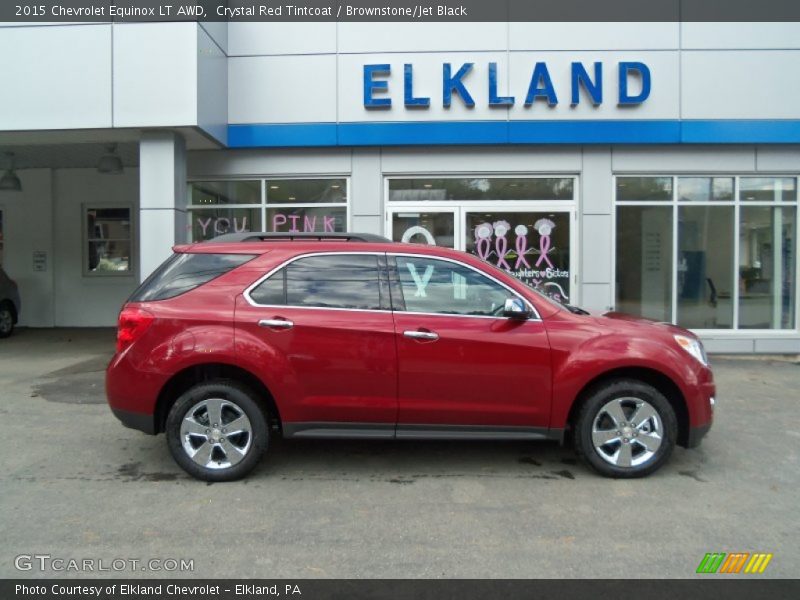 Crystal Red Tintcoat / Brownstone/Jet Black 2015 Chevrolet Equinox LT AWD