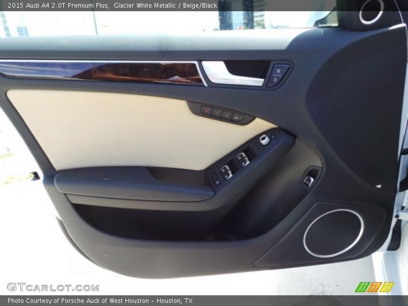 Glacier White Metallic / Beige/Black 2015 Audi A4 2.0T Premium Plus