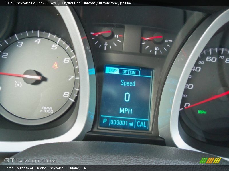Crystal Red Tintcoat / Brownstone/Jet Black 2015 Chevrolet Equinox LT AWD