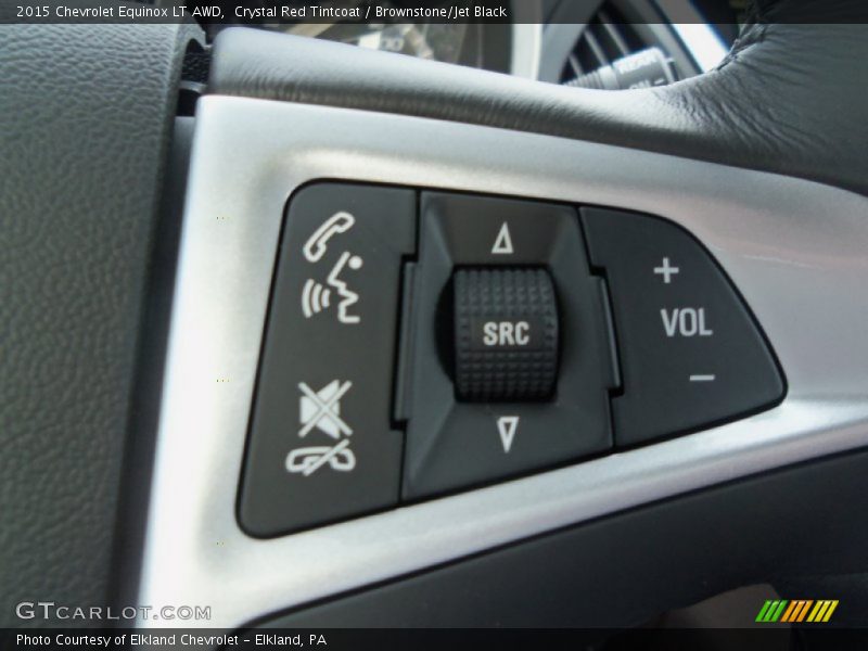 Crystal Red Tintcoat / Brownstone/Jet Black 2015 Chevrolet Equinox LT AWD