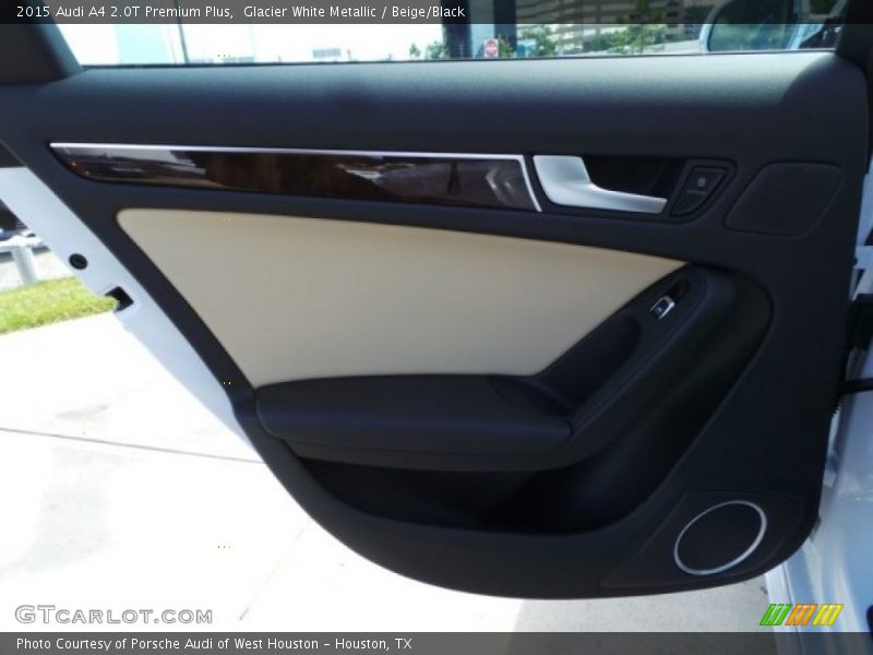 Glacier White Metallic / Beige/Black 2015 Audi A4 2.0T Premium Plus