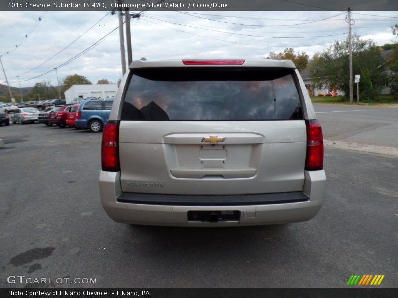 Champagne Silver Metallic / Cocoa/Dune 2015 Chevrolet Suburban LS 4WD