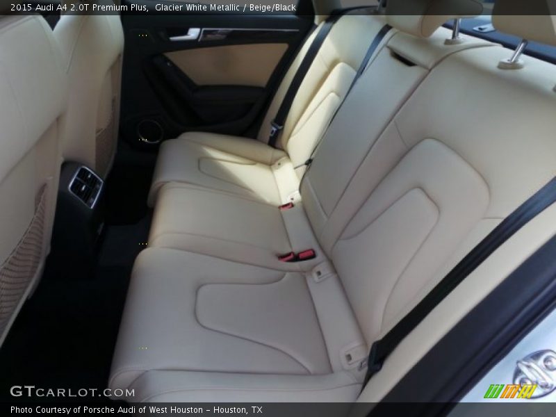 Glacier White Metallic / Beige/Black 2015 Audi A4 2.0T Premium Plus