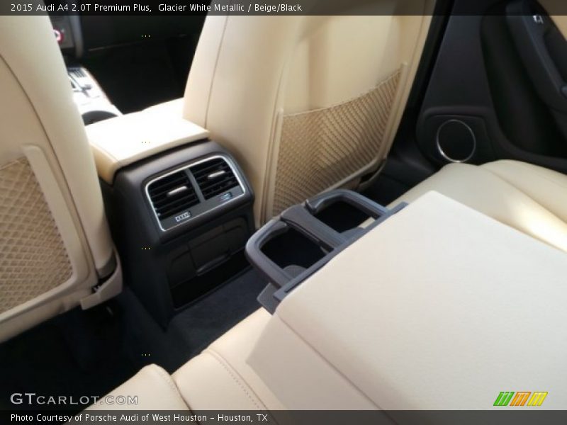 Glacier White Metallic / Beige/Black 2015 Audi A4 2.0T Premium Plus