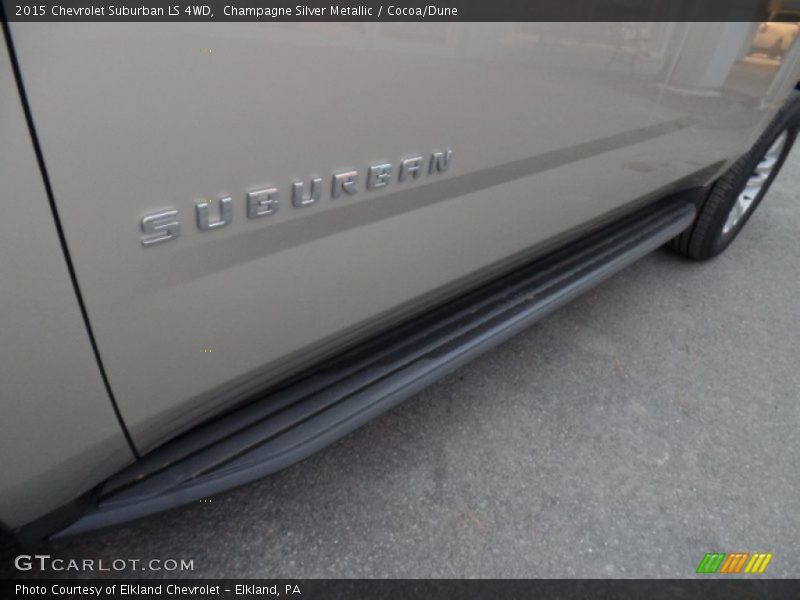 Champagne Silver Metallic / Cocoa/Dune 2015 Chevrolet Suburban LS 4WD