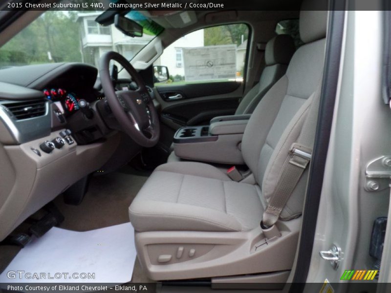 Champagne Silver Metallic / Cocoa/Dune 2015 Chevrolet Suburban LS 4WD