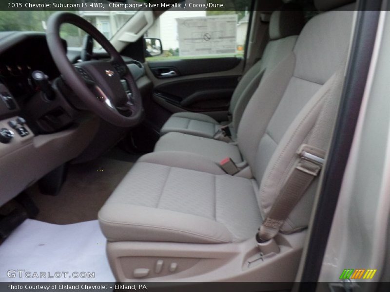Champagne Silver Metallic / Cocoa/Dune 2015 Chevrolet Suburban LS 4WD