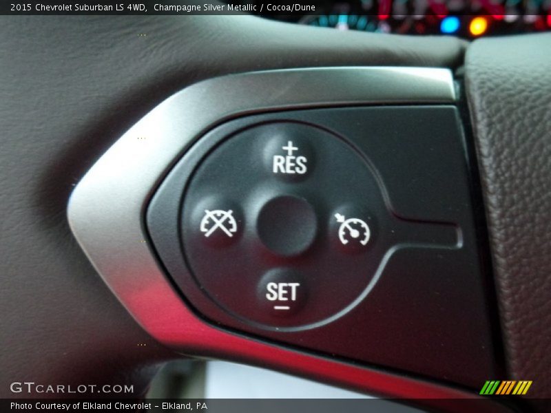 Champagne Silver Metallic / Cocoa/Dune 2015 Chevrolet Suburban LS 4WD
