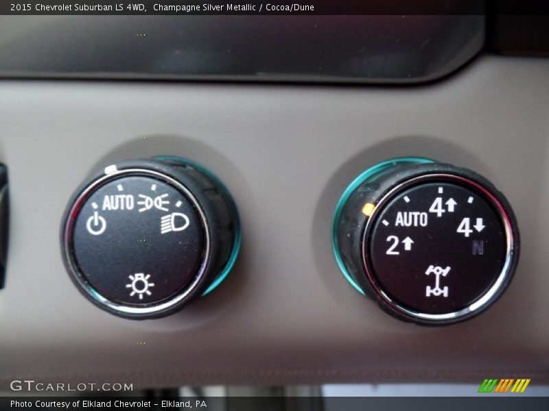 Champagne Silver Metallic / Cocoa/Dune 2015 Chevrolet Suburban LS 4WD
