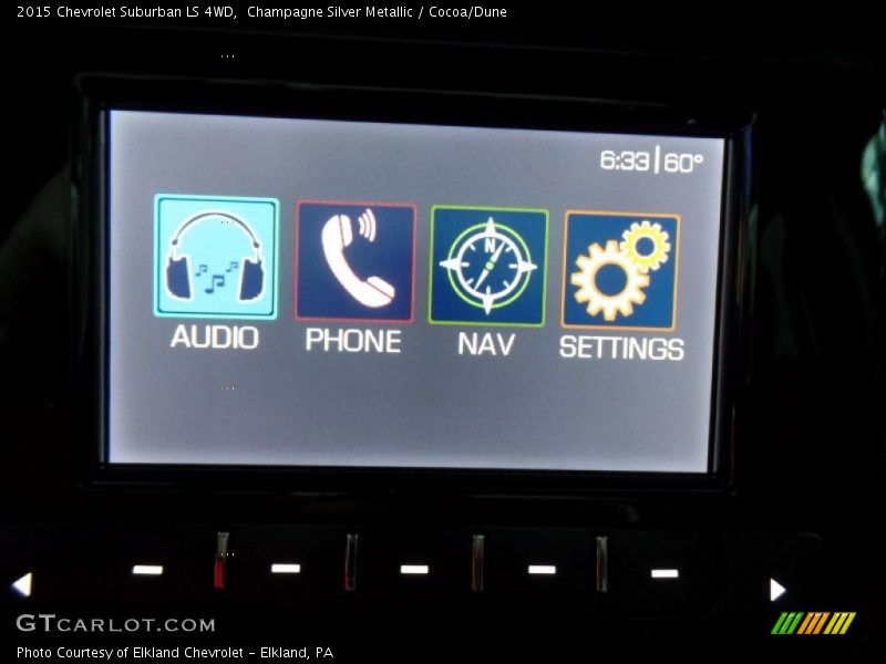Champagne Silver Metallic / Cocoa/Dune 2015 Chevrolet Suburban LS 4WD