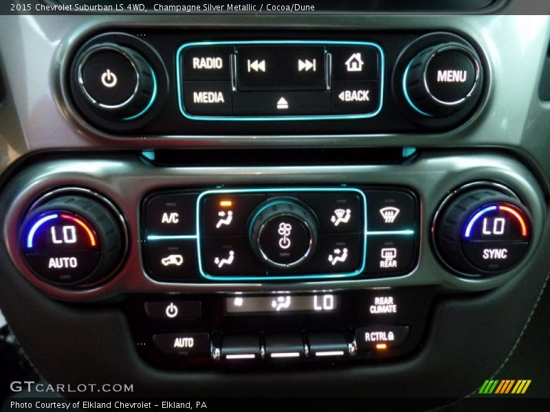 Champagne Silver Metallic / Cocoa/Dune 2015 Chevrolet Suburban LS 4WD